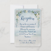 Invitation Arch de fleurs de mariage océanique pour réception (Devant)