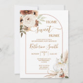 Invitation Arch Flora Boho Citrouille Houseécher Party (Devant)