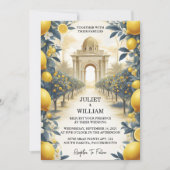 Invitation Arch Food Fun Fruit Lime Citron Mariage (Devant)