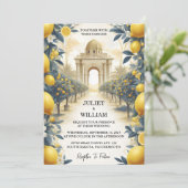 Invitation Arch Food Fun Fruit Lime Citron Mariage (Debout devant)