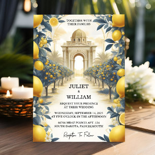 Invitation Arch Food Fun Fruit Lime Citron Mariage