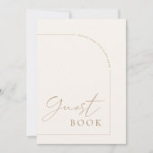 Invitation Arch Minimal Calligraphie Guest Book Mariage Signa (Devant)