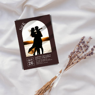 Invitation Arch moderne I Photo I Cocaca Brown I Mariage