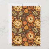 Invitation Arch Moderne Rétro les années 70 Fête des mariées (Dos)