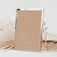 Arch Moderne Tan Boho Prenez un Mariage de traitem