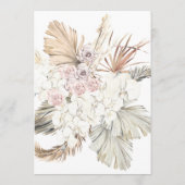 Invitation Arch moderne White Pampas Boho Desert Fête des mar (Dos)