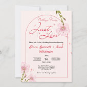 Invitation  Arch Nothing Fancy Just Love Wedding (Devant)