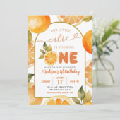 Invitation Arch Oranges Notre Petite Cutie Premier Anniversai (Debout devant)