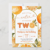 Invitation Arch Oranges Petite Cutie Turner Deux 2e Anniversa (Devant)