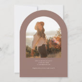 Invitation Arch Photo Brush Calligraphy Fête des mariées (Dos)