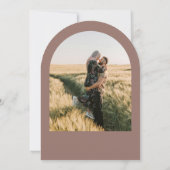 Invitation Arch Photo Elegant Mariage de calligraphie (Dos)