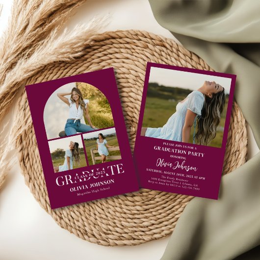 Invitation Arch Photo Graduation Party