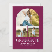 Invitation Arch Photo Graduation Party (Devant)