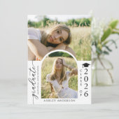 Invitation Arch Photo Graduation Party Invite Announcement (Debout devant)