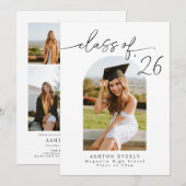 Invitation Arch Photo Graduation Party Invite Announcement (Devant / Derrière)