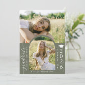 Invitation Arch Photo Graduation Party Invite Announcement (Debout devant)