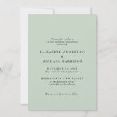 Invitation Arch Photo Rien De Fancy Just Love Sage Mariage (Dos)