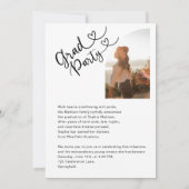 Invitation Arch Photo Script with Heart Graduation Party (Dos)