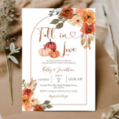 Invitation Arch Pumpkin Fall Floral Engagement Party