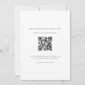 Invitation Arch QR Code moderne Tout en un Mariage (Dos)