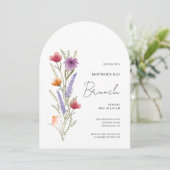 Invitation Arch Simple Floral Mothers Day Brunch (Debout devant)