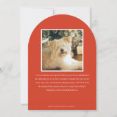 Invitation Arch Vacances verdure Swag Rouge Bow Noël Photo (Dos)