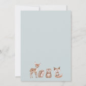 Invitation Arch Woodland Laissons l'aventure commencer le Bab (Dos)