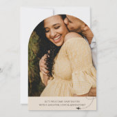 Invitation Arch World Map voyage aventure commence baby showe (Dos)