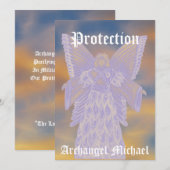 Invitation Archange de protection Michael-Personnaliser (Devant / Derrière)