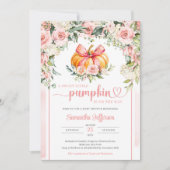Invitation Arche à citrouille fleuri et floral boho opulent (Devant)