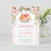 Invitation Arche à citrouille fleuri et floral boho opulent (Debout devant)