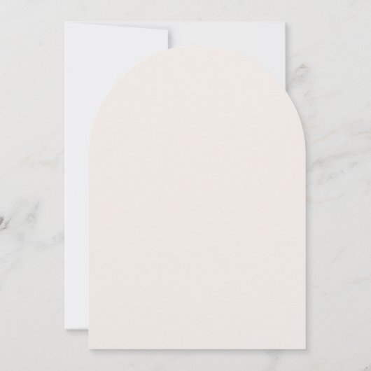 Invitation Arche Boho Beige Mariage moderne (Dos)