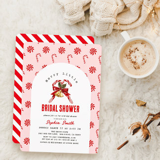 Invitation Arche de Canne à Sucre Rose pour une Joyeuse Petit