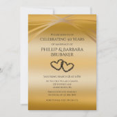 Invitation Arche de coeur originale personnalisée pour 50e an (Devant)