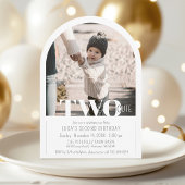 Invitation Arche de décoration photo mignonne moderne pour de