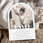 Invitation Arche de décoration photo mignonne moderne pour de