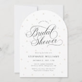 Invitation Arche de Fête des mariées Elegant Pearls (Devant)