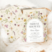 Invitation Arche de Fête des mariées fleur sauvage