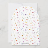 Invitation Arche de Fête des mariées Fleur sauvage chic (Dos)