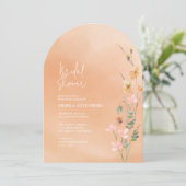 Invitation Arche de Fête des mariées Fleur sauvage Sunny ID10 (Debout devant)