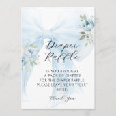 Invitation Arche de fleurs bleues Coquette Tirage au sort des (Devant)