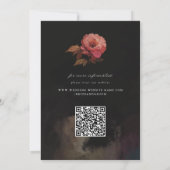 Invitation Arche de fleurs peintes baroques (Dos)