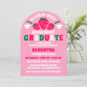 Invitation Arche de la fête de graduation de fraise Berry Swe (Debout devant)