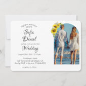 Invitation Arche de la marguerite de tournesol élégante invit (Devant)