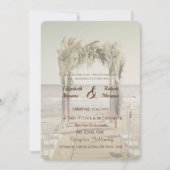 Invitation Arche de mariage de plage (Devant)