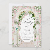 Invitation Arche de mariage du jardin fleuri esthétique (Devant)