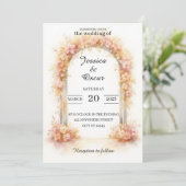 Invitation Arche de mariage romantique (Debout devant)
