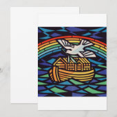 Invitation Arche de Noé avec Saint-Esprit (Devant / Derrière)