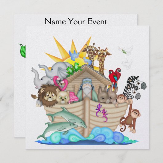 Invitation Arche de Noé - SRF (Devant / Derrière)