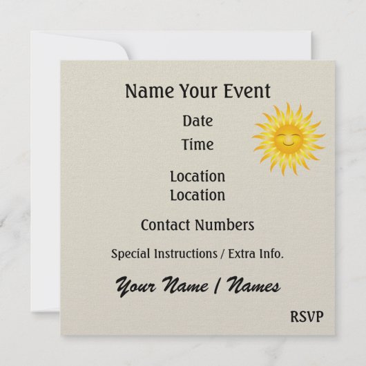 Invitation Arche de Noé - SRF (Dos)